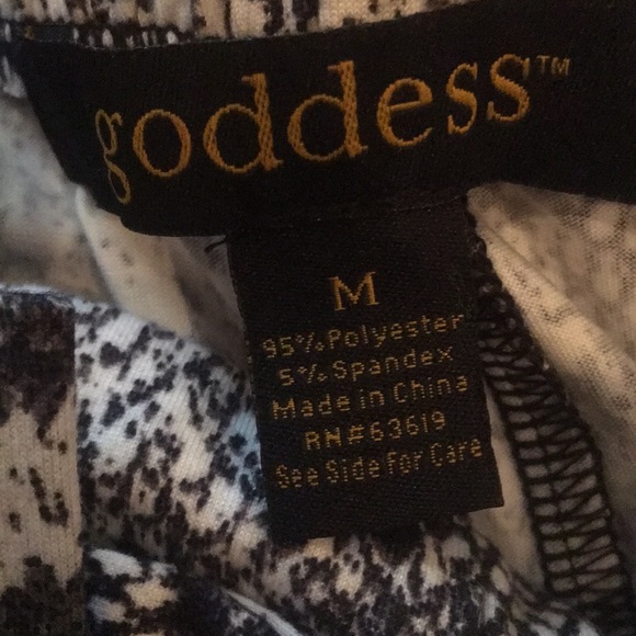 Goddess snakeskin jet black combo pants - Picture 7 of 13